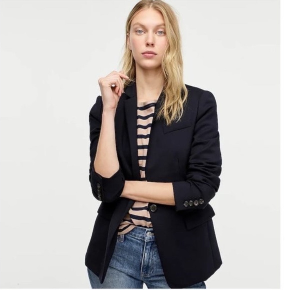 J. Crew Women's Black Wool Regent Blazer - size 6